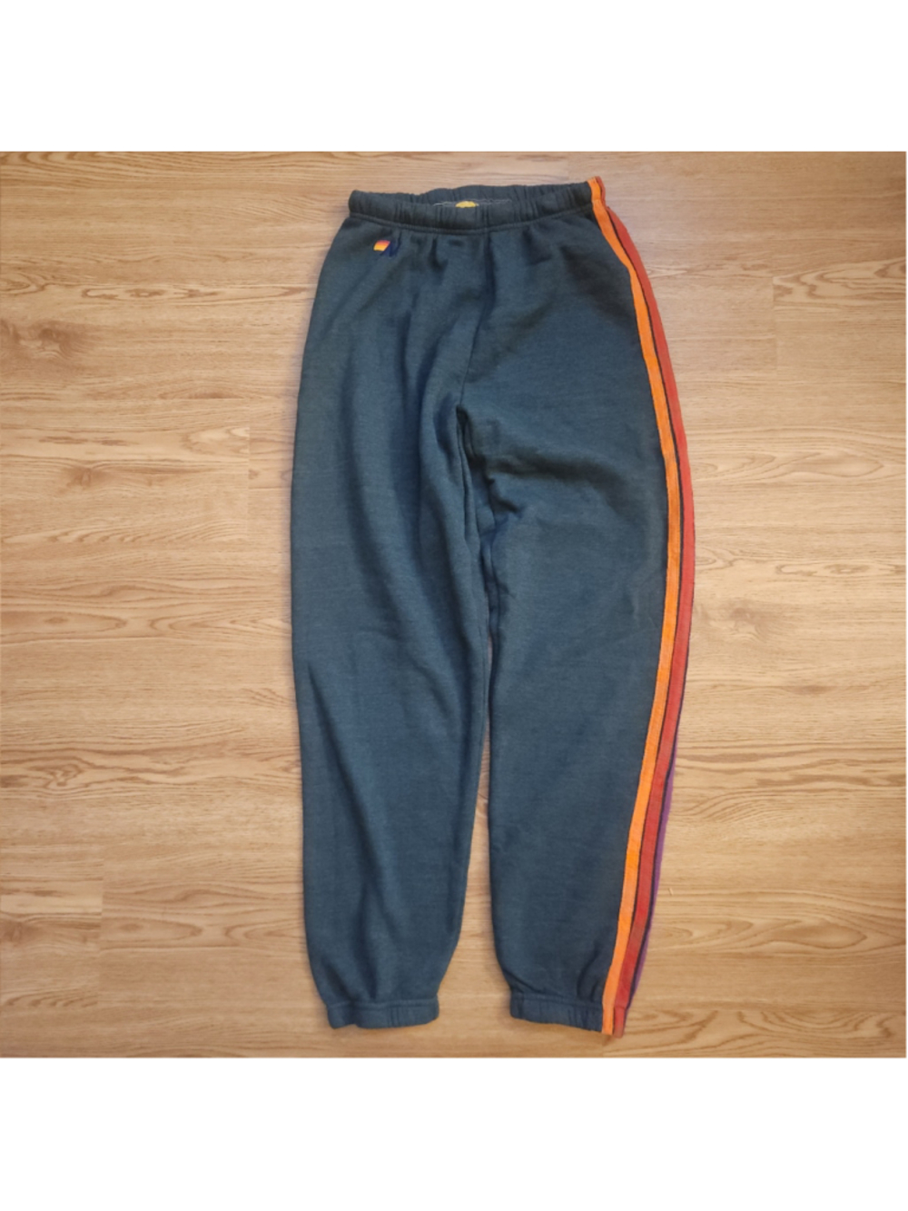 Aviator Nation Nike Green 5 Stripe Sweatpant Joggers Athleisure Womens Medium